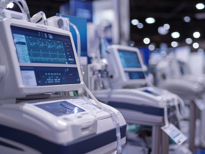 Medical simulation equipment on display